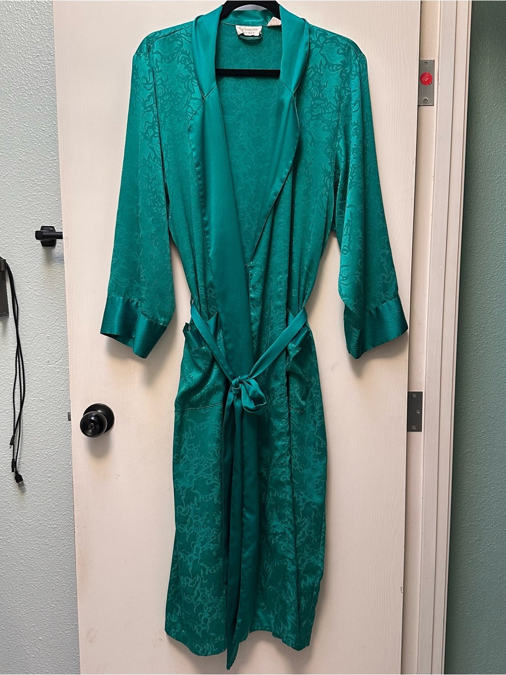 Victoria's Secret Vintage Gold Label Emerald Green Robe Size S